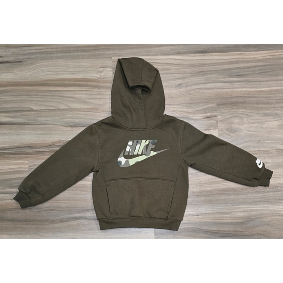 Nike Hoodie – Size Small (4-5 Years) – Olive Green Army Green - Picture 1 of 7